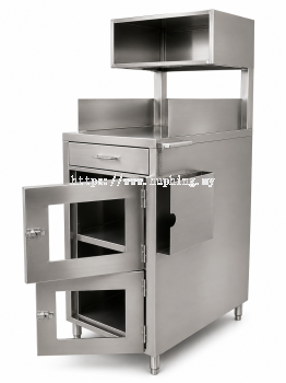 Inspection table with drawer