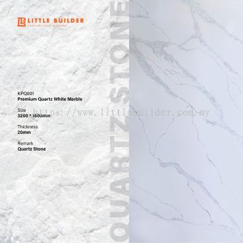 KPQ001 PREMIUM QUARTZ MARBLE WHITE