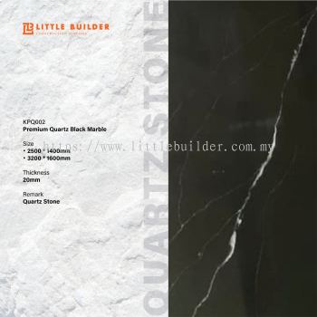 KPQ002 PREMIUM QUARTZ BLACK MARBLE