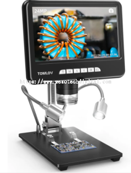 TOMLOV DM401 DIGITAL MICROSCOPE 1200x 2K LCD MICROSCOPE