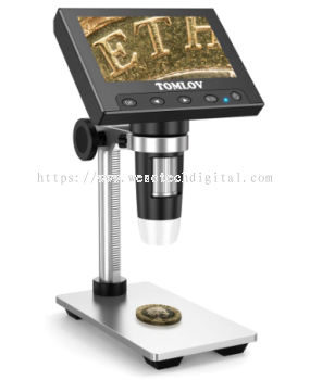 TOMLOV DM4 COIN MICROSCOPE , 4.3 LCD DIGITAL MICROSCOPE
