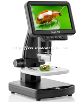 TOMLOV DM13 1000X LCD DIGITAL MICROSCOPE, COIN MICROSCOPE WITH 5 IPS SCREEN