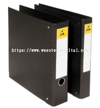 ESD FILE RING BINDER A4  3 INCH BLACK