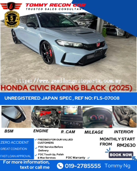 2025 HONDA CIVIC TYPE R RACING BLACK