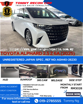 2025 TOYOTA ALPHARD 2.5 Z HUD 6A SIDE STEP 34KM