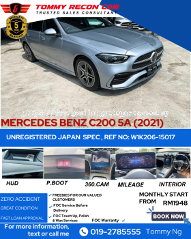 2021 MERCEDES BENZ C200 AMG LINE NEW MODEL W206 HUD 5A