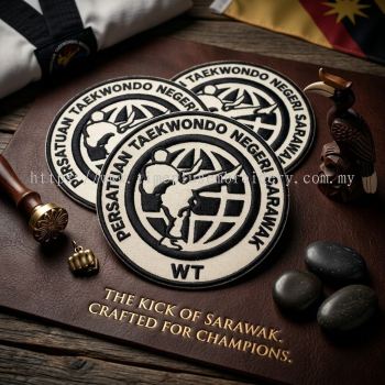 Patches Persatuan Taekwondo Negeri Sarawak Embroidery