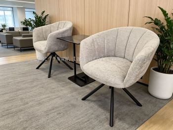 Lounge Set (2 Swivel Lounge Chairs + 1 Side Table)