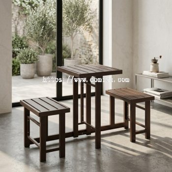 BF502 Single Metal Table & Chair Set