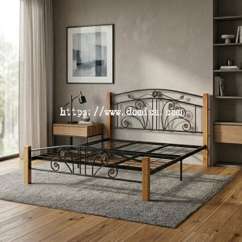 BF201 Wooden / Metal Queen Bed Frame