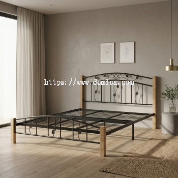KD2329 Wooden / Metal Queen Bed Frame