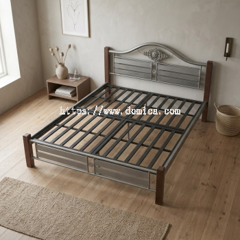 KD2516 Wooden / Metal Queen Bed Frame