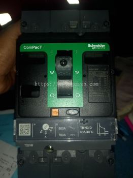 Circuit breaker, ComPacT NSX100F, 36kA/415VAC, 3 poles, TMD trip unit 63A