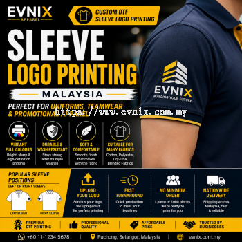 UntitledSleeve Logo Printing Malaysia | Custom Sleeve Logo for Uniforms & Apparel
