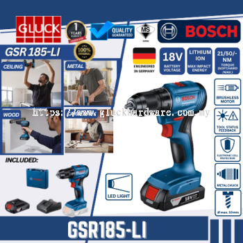 GSR185-LI BOSCH machine CORDLESS BATTERY DRILL GSR 185LI DRILL 18V