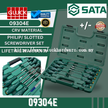 *Sata 09304E 10pcs A-series Combination Screwdriver Set Sata Original Quality