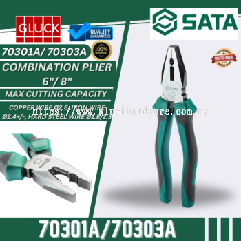 *Sata 70301A/ 70303A SATA LINESMAN / LONG NOSE PLIERS 6" 8"