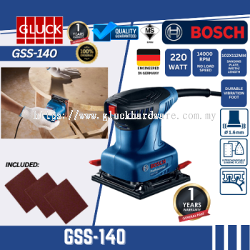 GSS140 BOSCH MACHINE Orbital Sander GSS140 GSS 140 220W MESIN GOSOK KAYU PAPAN