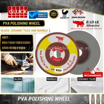 BADAK PVA Polishing Grinding Wheel 4"  (80#/120#/180#/220#/600#/800#/1000#)) Wheel untuk polish mozek