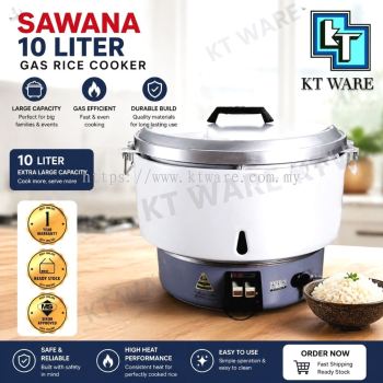 KT WARE 10L GAS RICE COOKER COMERCIAL RICE COOKER PERIUK NASI GAS  sawana RR80 KENDURI