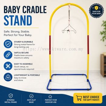 KT WARE 3v Sarung stand / buaian baby/spring cot stand(no wheel) baby hanger baby bed