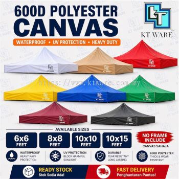 KT WARE 6x6 8x8 10x10 10x15 Canvas only market canopy / kanvas kanopi / kain kanopi khemah pasar