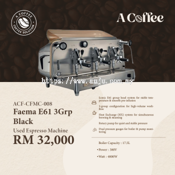 ACF-CFMC-008 Faema E61 3Grp Black