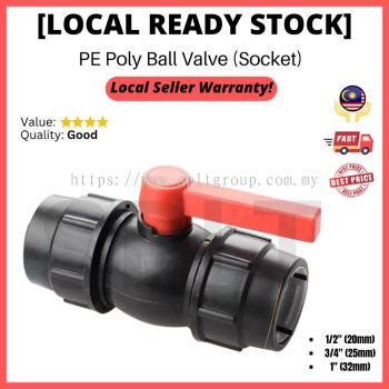 HDPE Poly PP Compact Ball Valve 20mm 25mm 32mm 40mm 50mm 63mm