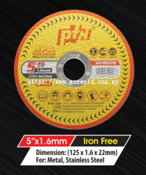 PTN 5" x 1.6mm (IRON FREE)