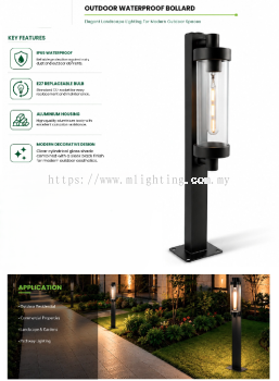 Outdoor Bollard Light