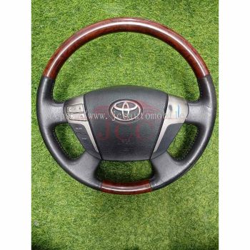 TOYOTA ALPHARD VELLFIRE ANH20-ANH25 2 AZ STEERING WHEEL WALNUT [C-4-2-D2552]