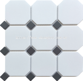 CZO006B OCTAGON w/ DOT SQUARE (UNGLAZED CLASSIKO)