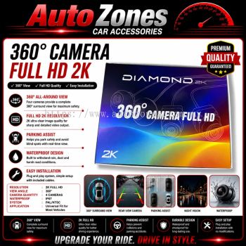 Diamond 2k 360 Full HD Camera Car Bird View Parking Panoramic System Camera 360° Panoramic Rear / Front / Left / Right