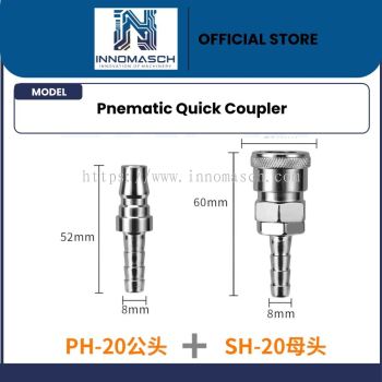 Pneumatic Coupler Hose Barb PH+SH