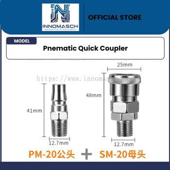 Pneumatic Coupler Male Thread PM+SM