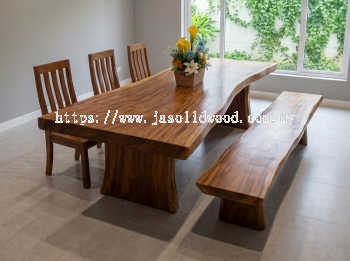Riverbed Organic Tigerwood Dining Table
