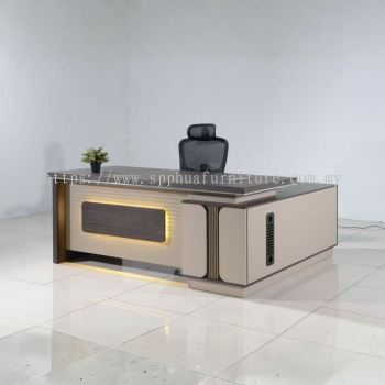Director Office Table with Side Cabinet