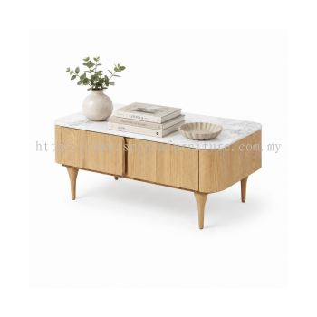 MERIDIA Rectangle Coffeee Table C/W 2 Doors