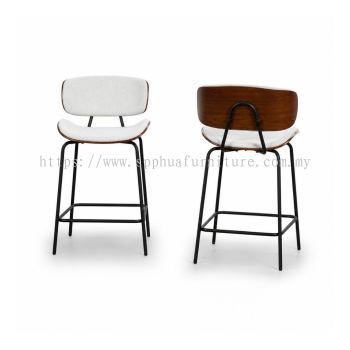 Fabric Bar Chair C/W Metal Leg