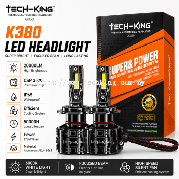 TECH KING K380 LED Headlight 170W