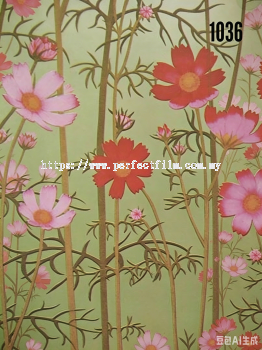 Frosted Colour Pattern Film 1036