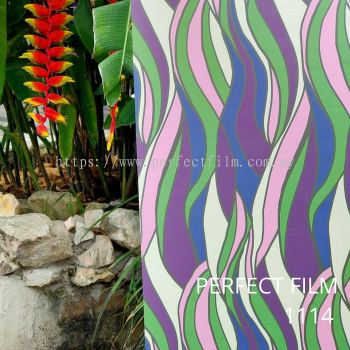Frosted Colour Pattern Film 1114