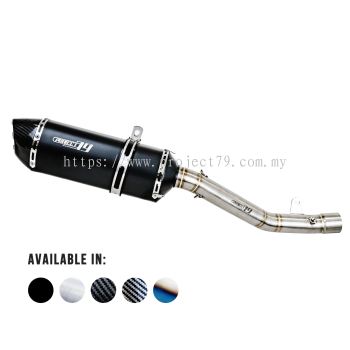 Project79 Stainless Steel Long Version Slip On Exhaust System QPLK22 + QPM04 for Kawasaki ZX6R