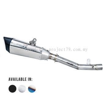 Project79 Stainless Steel Long Version Slip On Exhaust System QPLK22 + QPM53 for Kawasaki ZX6R