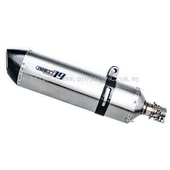 Project79 Stainless Steel Slip On Exhaust System with Titanium Muffler QPLKYC01 + QPM04TT-L for KYMCO AK550