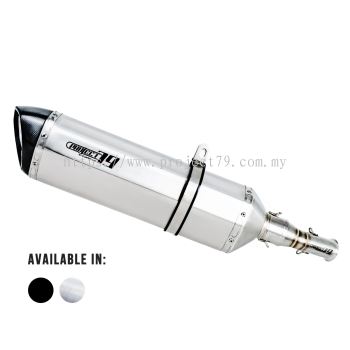 Project79 Stainless Steel Slip On Exhaust System QPLZ01-368D + QPM06-L for Zontes 368D