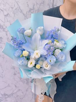 Jambangan biru #Jambangan lelaki