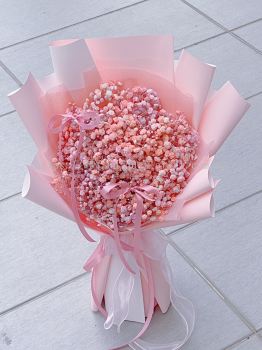 Baby's breath bouquet #Pink baby's breath bouquet #Blue baby's breath bouquet