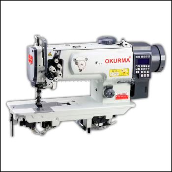 OKURMA/OKM-1560D DOUBLE NEEDLE, DIRECT-DRIVE, COMPOUND FEED LOCKSTITCH SEWING MACHINE