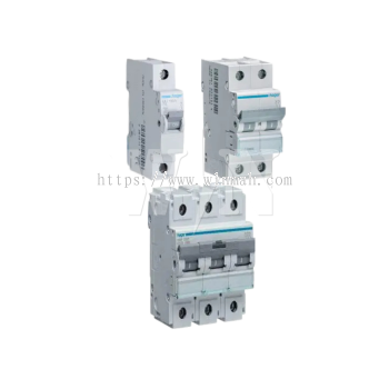 HAGER MCB 6KA 1/2/3 POLE 6-63A